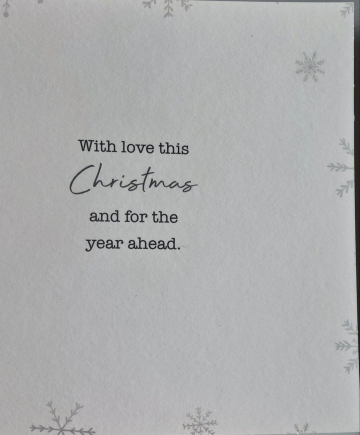 Weihnachtskarte " Christmas Wishes"-Innenansicht