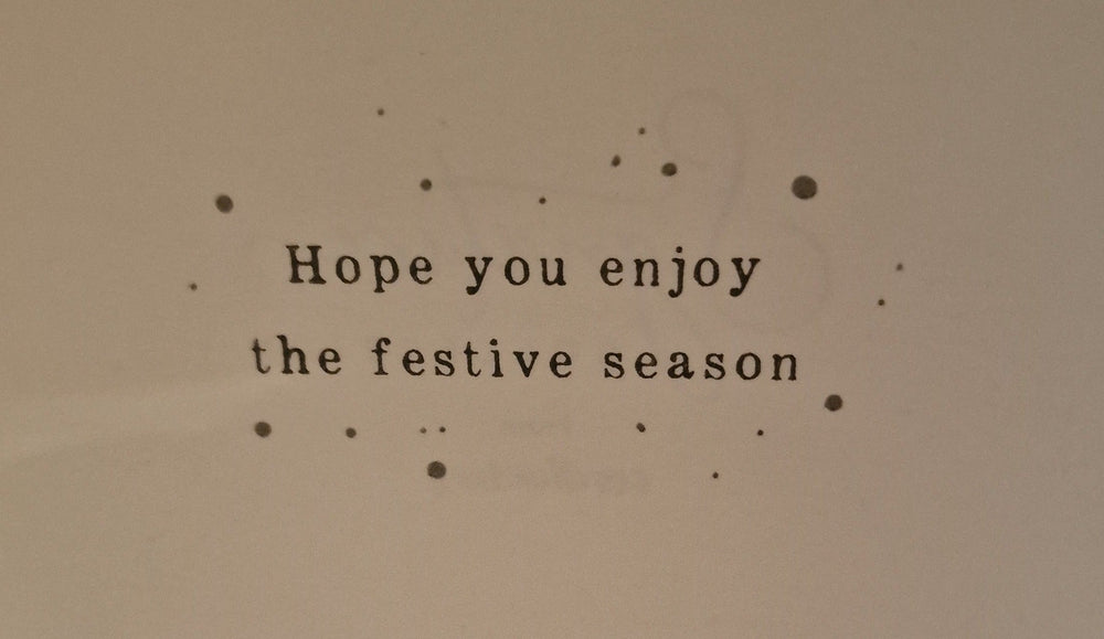 Weihnachtskarte "Sending warmest Christmas wishes...."