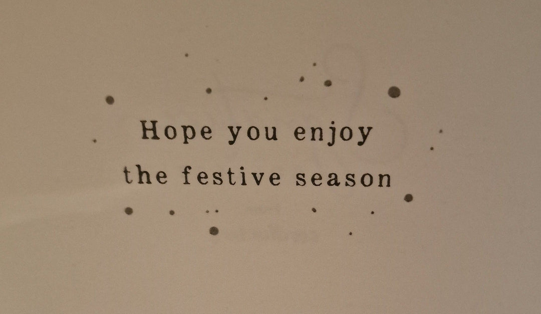 Weihnachtskarte "Sending warmest Christmas wishes...."