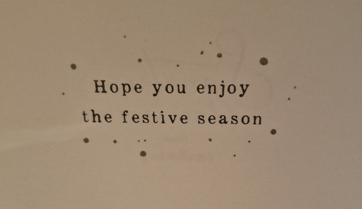 Weihnachtskarte "Sending warmest Christmas wishes...."