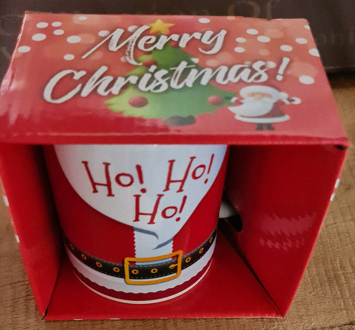 Weihnachtstasse ."Ho Ho Ho! " in schönem Weihnachts- Karton - British Moments