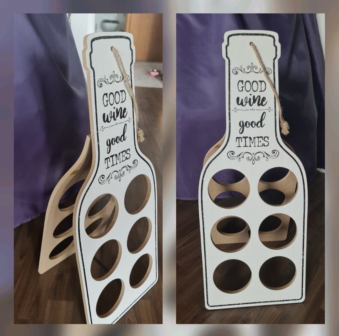 Weinflaschen - Ständer für 6 Flaschen - British Moments / Fernweh-Kaufhaus