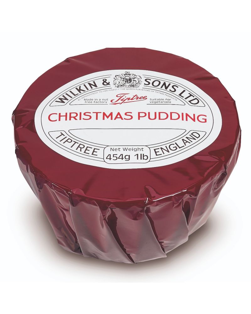 Wilkin & Sons, Tiptree Christmas Pudding  454 gr in schönem Steingut Topf  