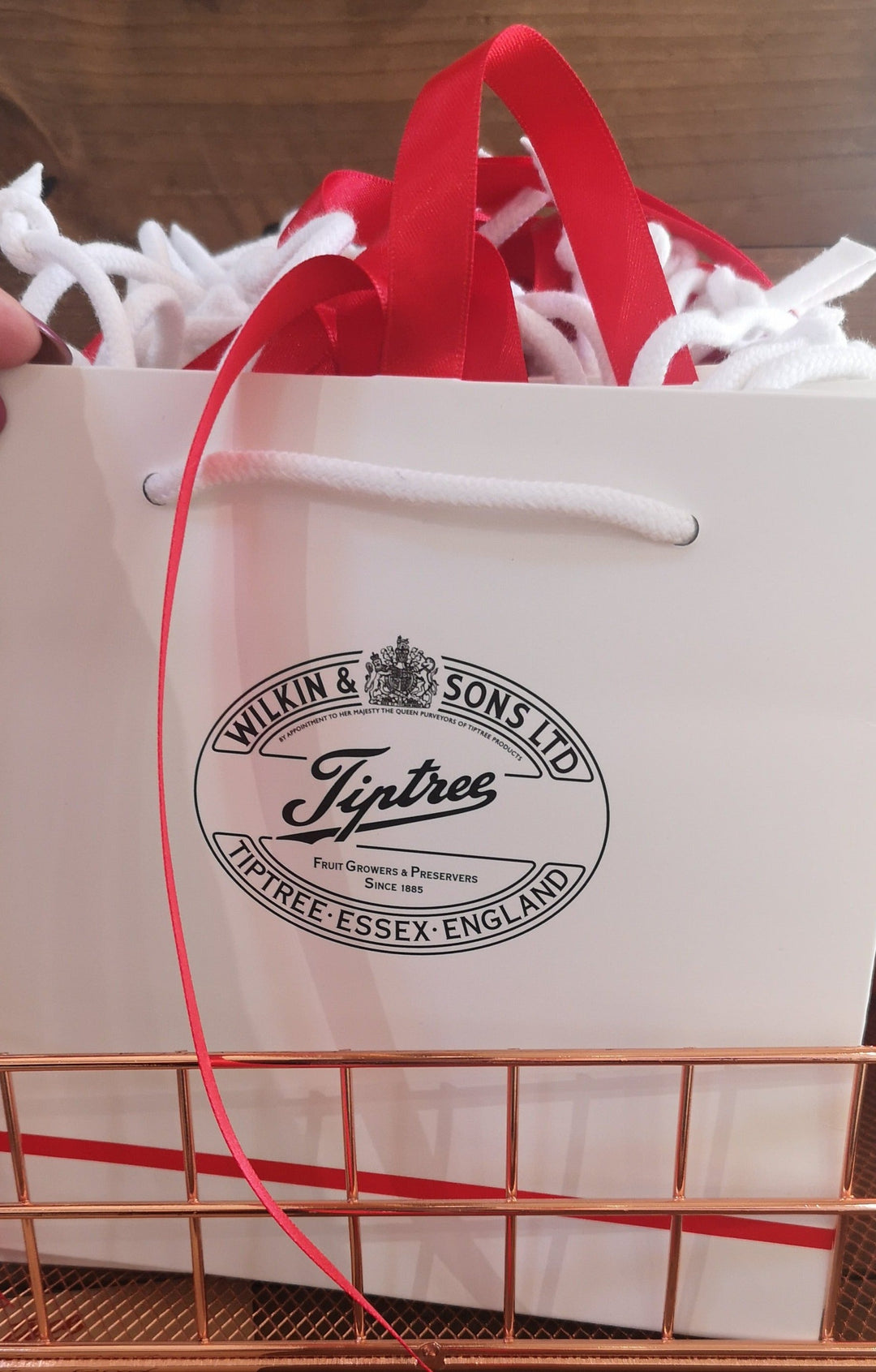 Wilkin and sons , Tiptree " Kleine Geschenktüte ca. 15 cm  x 20 cm - British Moments