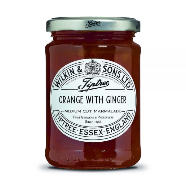 Orange & Ginger Marmelade, Tiptree, Wilkin and Sons, 340 gr Glas - British Moments