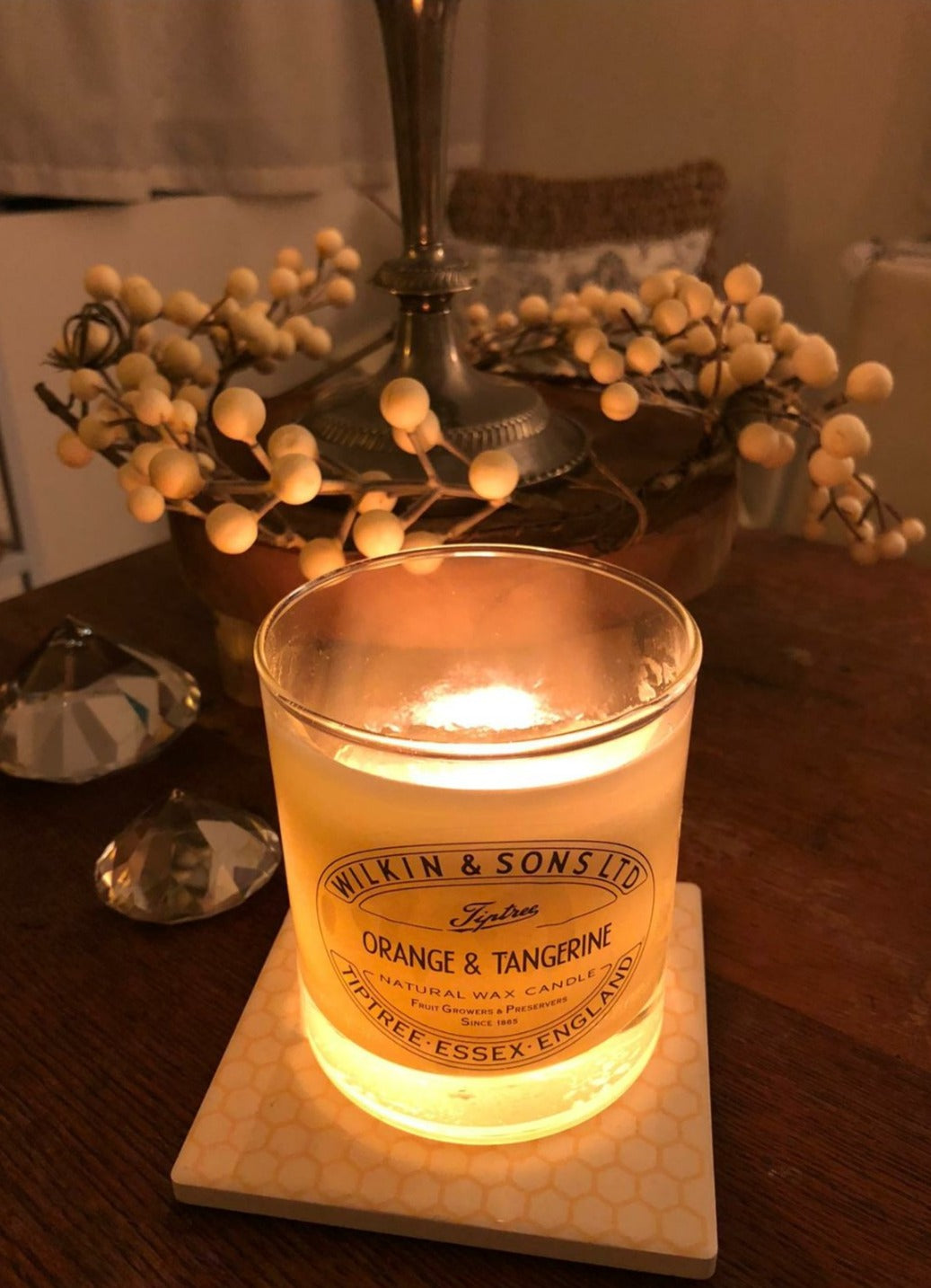 Wilkin and sons Tiptree "Orange & Tangerine "  , Duftkerze im Glas, Handarbeit, 220 gr - British Moments