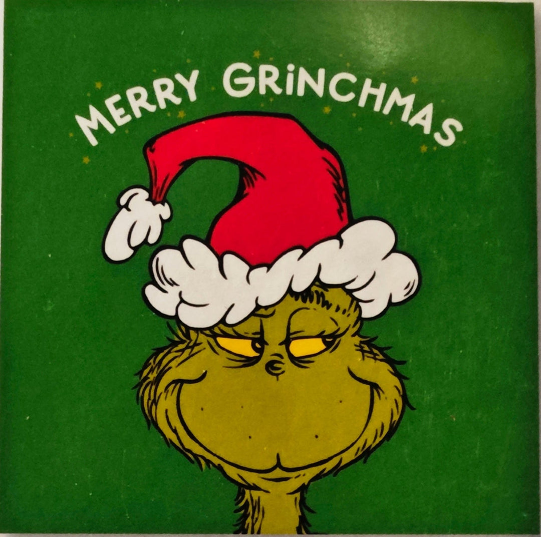 Witzige Weihnachtskarte mit Umschlag " 'Merry grinchmas" 