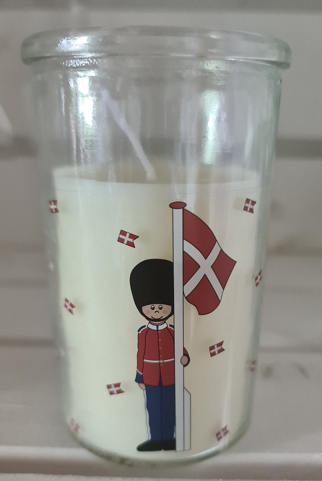 Wunderschöne Kerze im Glas mit Dänemark Motiv - British Moments / Fernweh-Kaufhaus