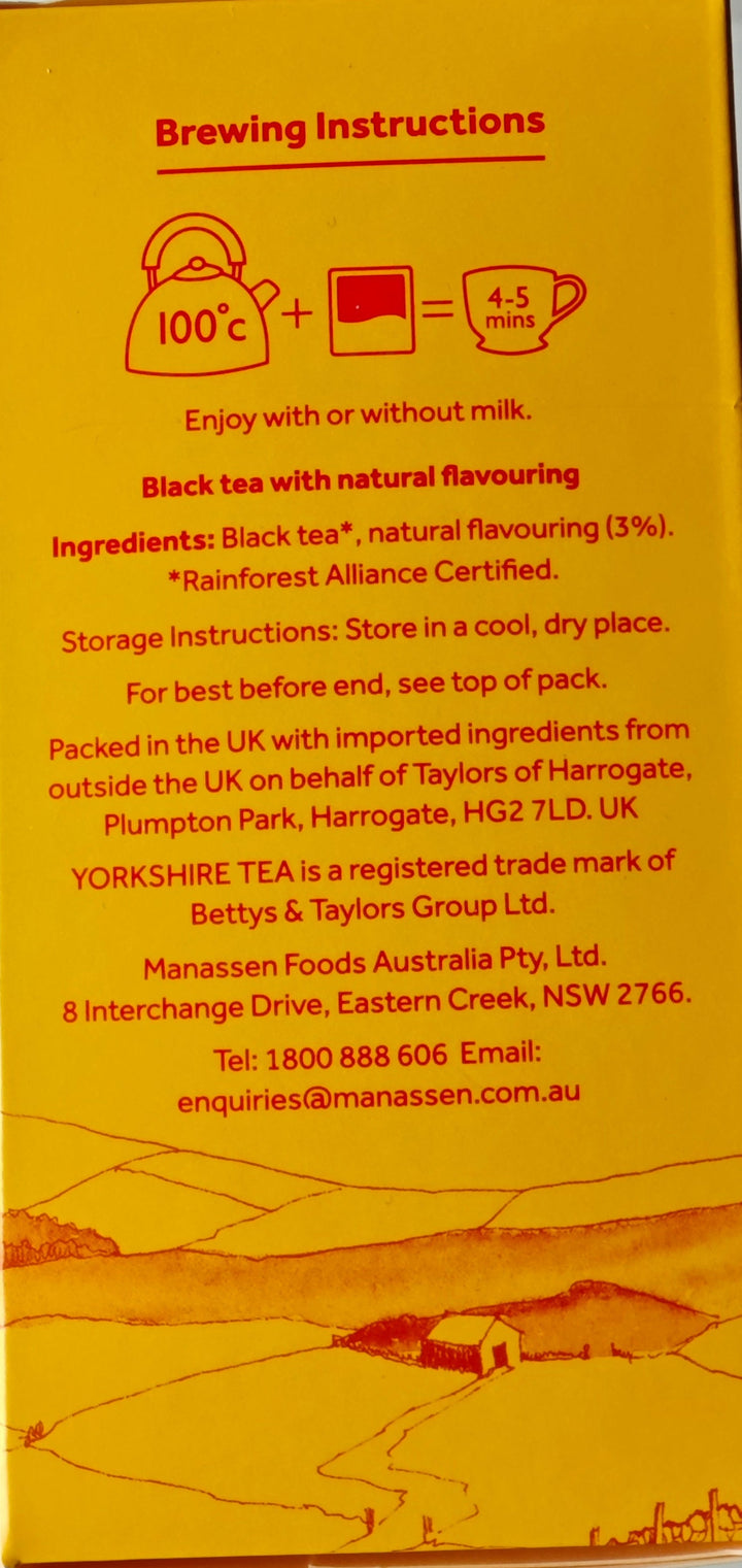 Yorkshire Tea "Malty Biscuit Brew", 40 Teebeutelv