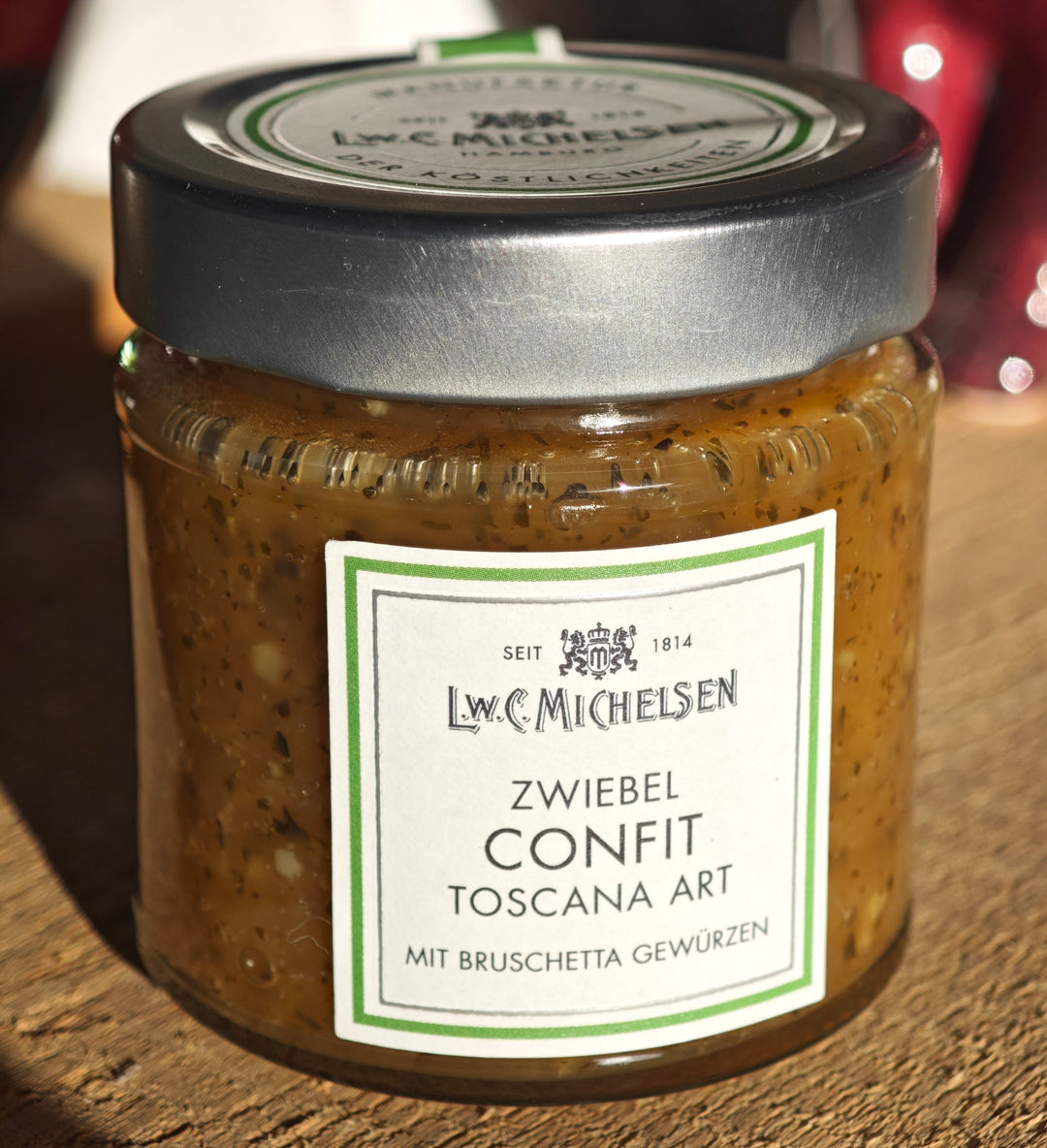 Zwiebel Confit Toscana Art mit Bruschetta Gewürzen