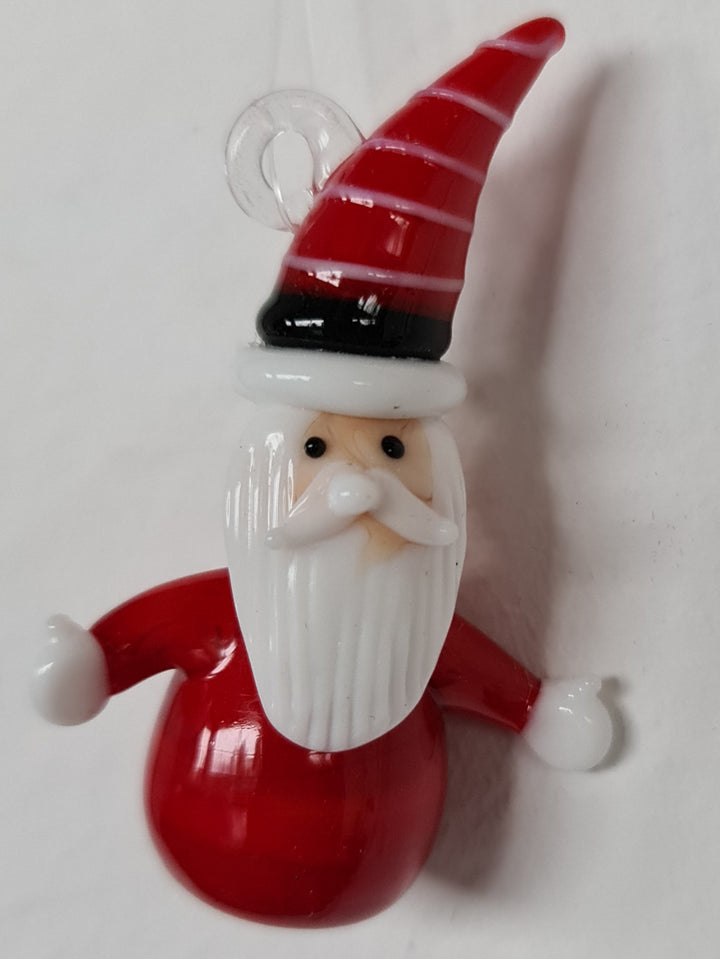 Weihnachtsbaum-Anhänger aus Glas " Hanging Santa " ca. 4cm - British Moments