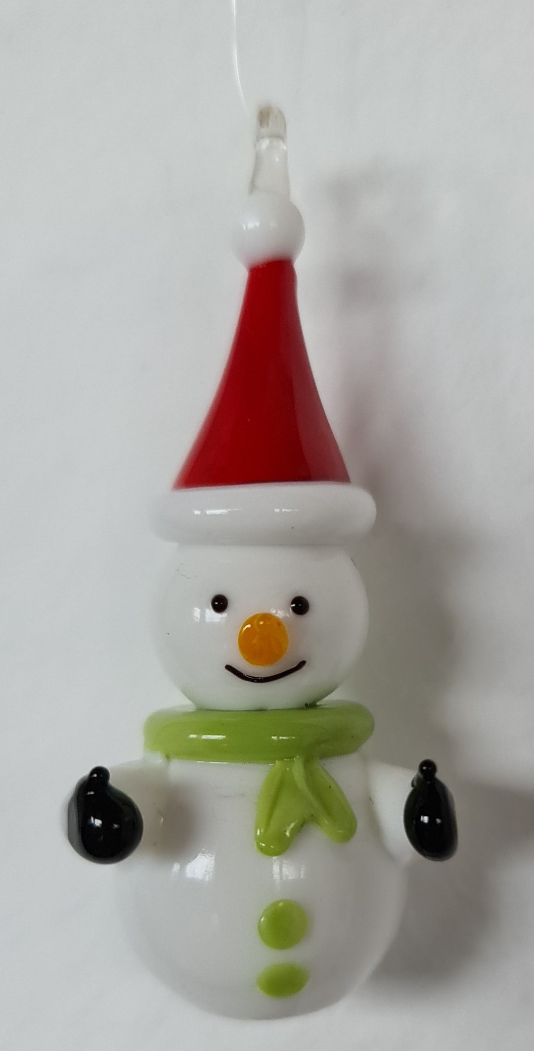 Weihnachtsbaum-Anhänger aus Glas " Hanging Snowman " ca. 4cm - British Moments