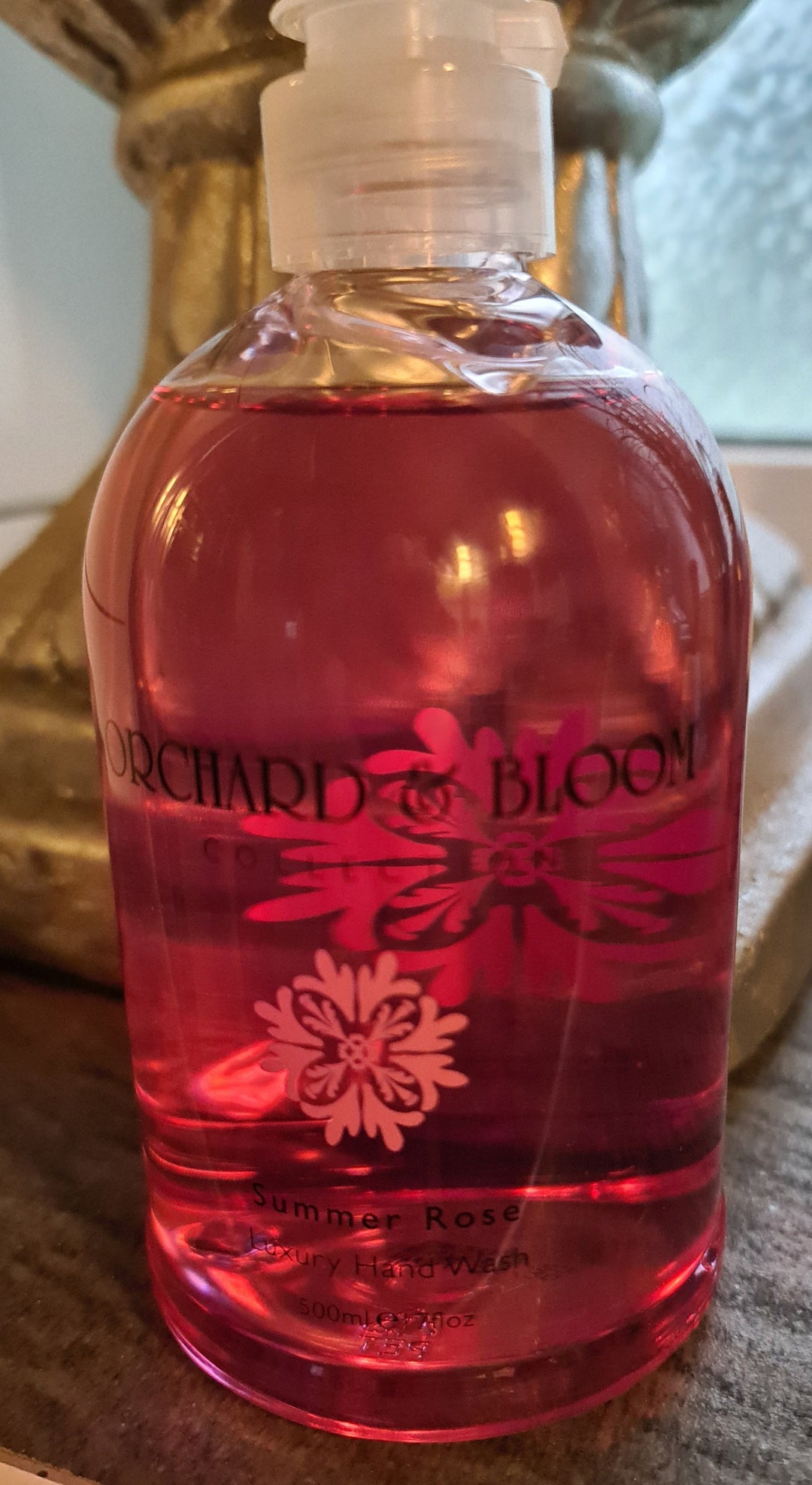 Flüssigseife  "Orchard& Bloom" Nachfüllflasche ohne  Spenderpumpe Duft "summer rose"500 ml - British Moments