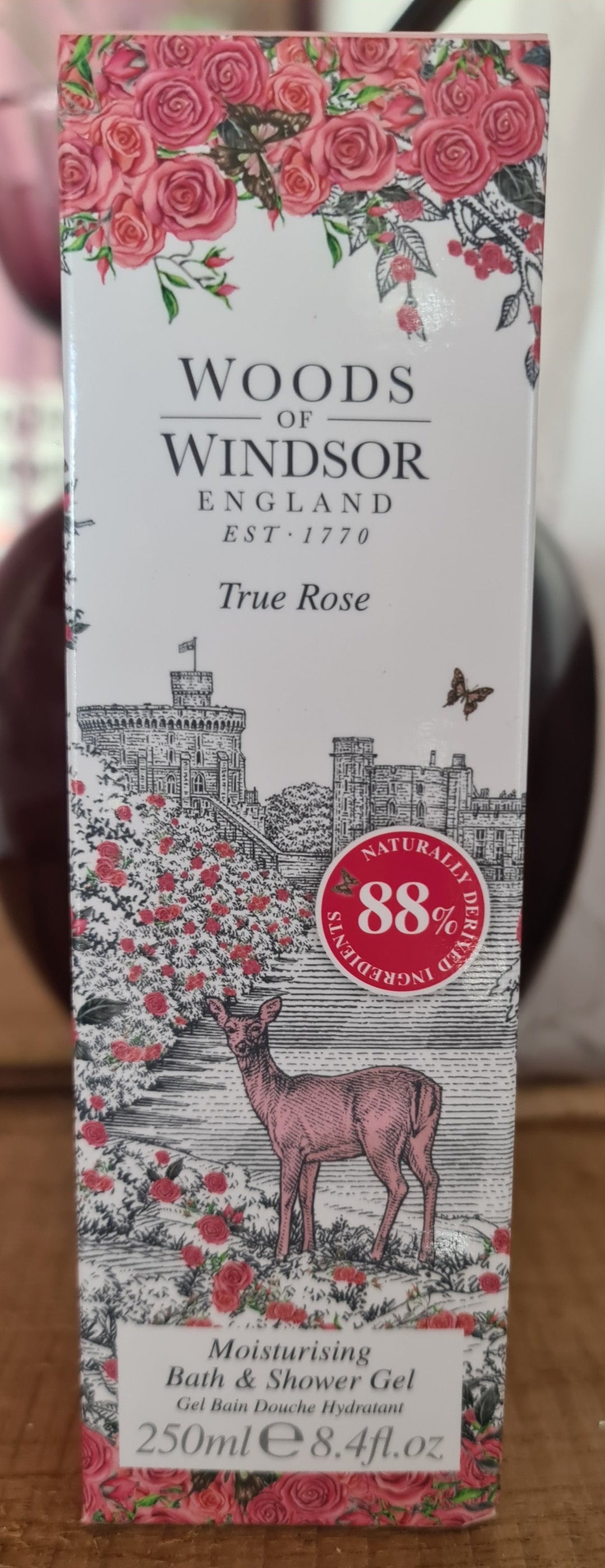Woods of Windsor "True Rose " , Dusch und Badegel  250 ml - British Moments