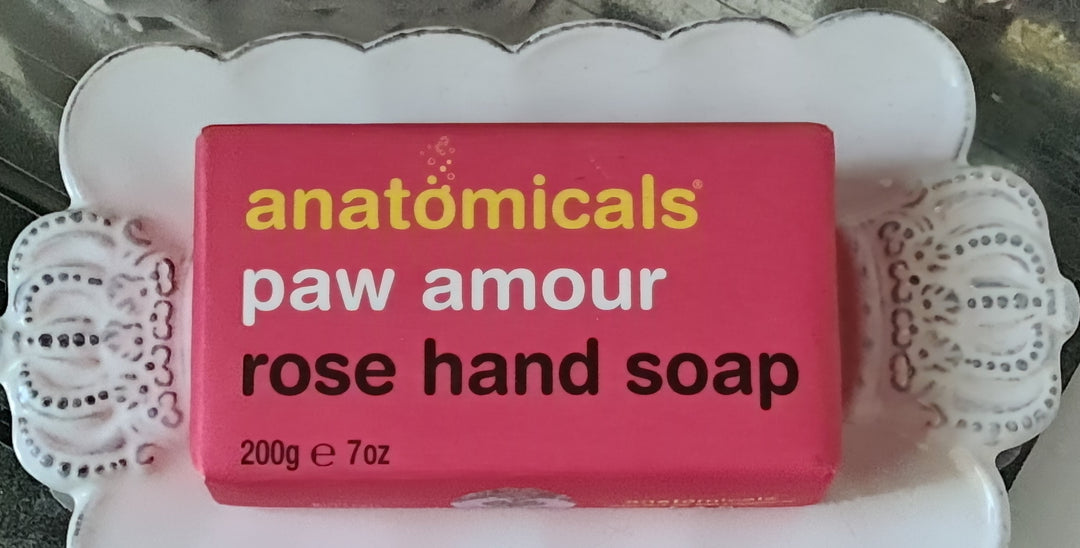 anatomicals London  -" Paw amour"  Rose Hand Soap 200 gr. Stück - British Moments