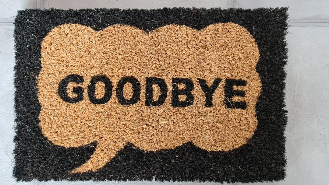 Mini- Fußmatte  "Goodbye" - British Moments