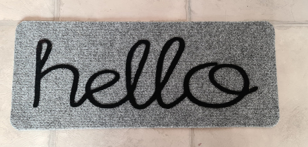 Fußmatte mit Beschriftung Hello" , ca 60 cm x 25 cm - British Moments