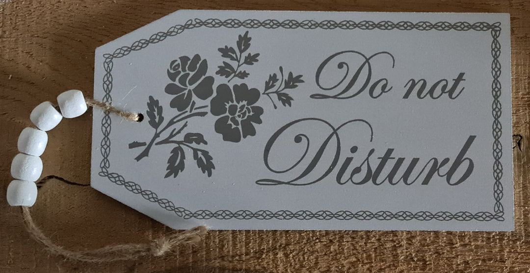 Türhänger -Schild, Holz mit Kordel "Do not disturb" - British Moments