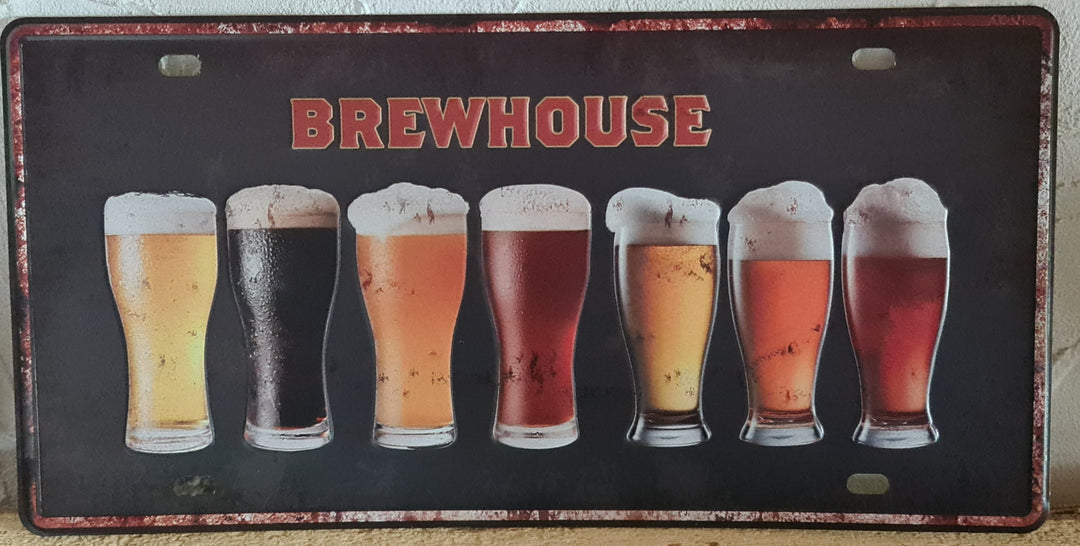 Blechschild " Brewhouse" ca. 30 cm  x 16 cm - British Moments