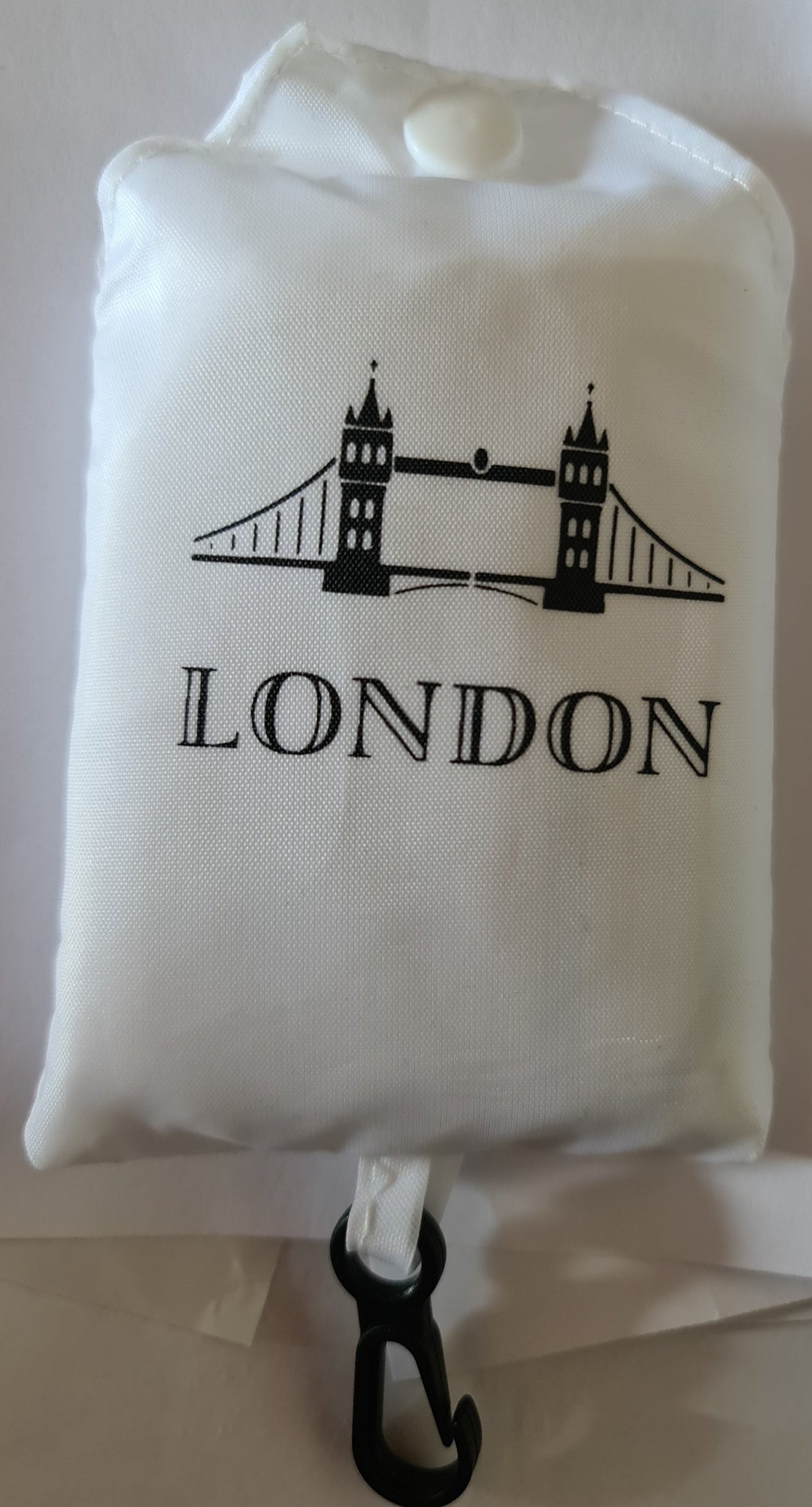 Einkaufsbeutel , faltbar "London",weiß - British Moments