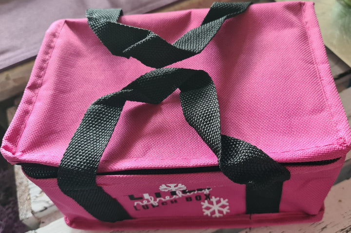 Gewebte Mini -Kühltasche, pink "Little refreshing Lunchbox "Perfekt für die Picknick-Zeit - British Moments