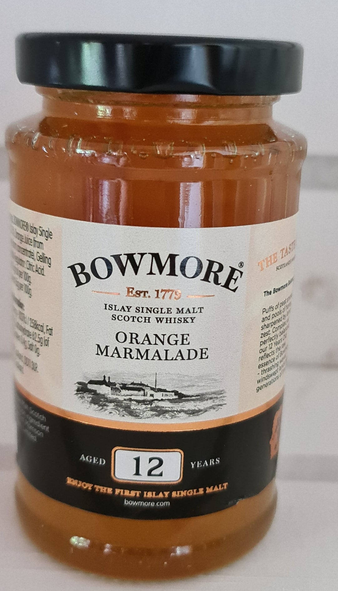 Orange Marmalade with Bowmore Whisky, 235 gr Glas - British Moments