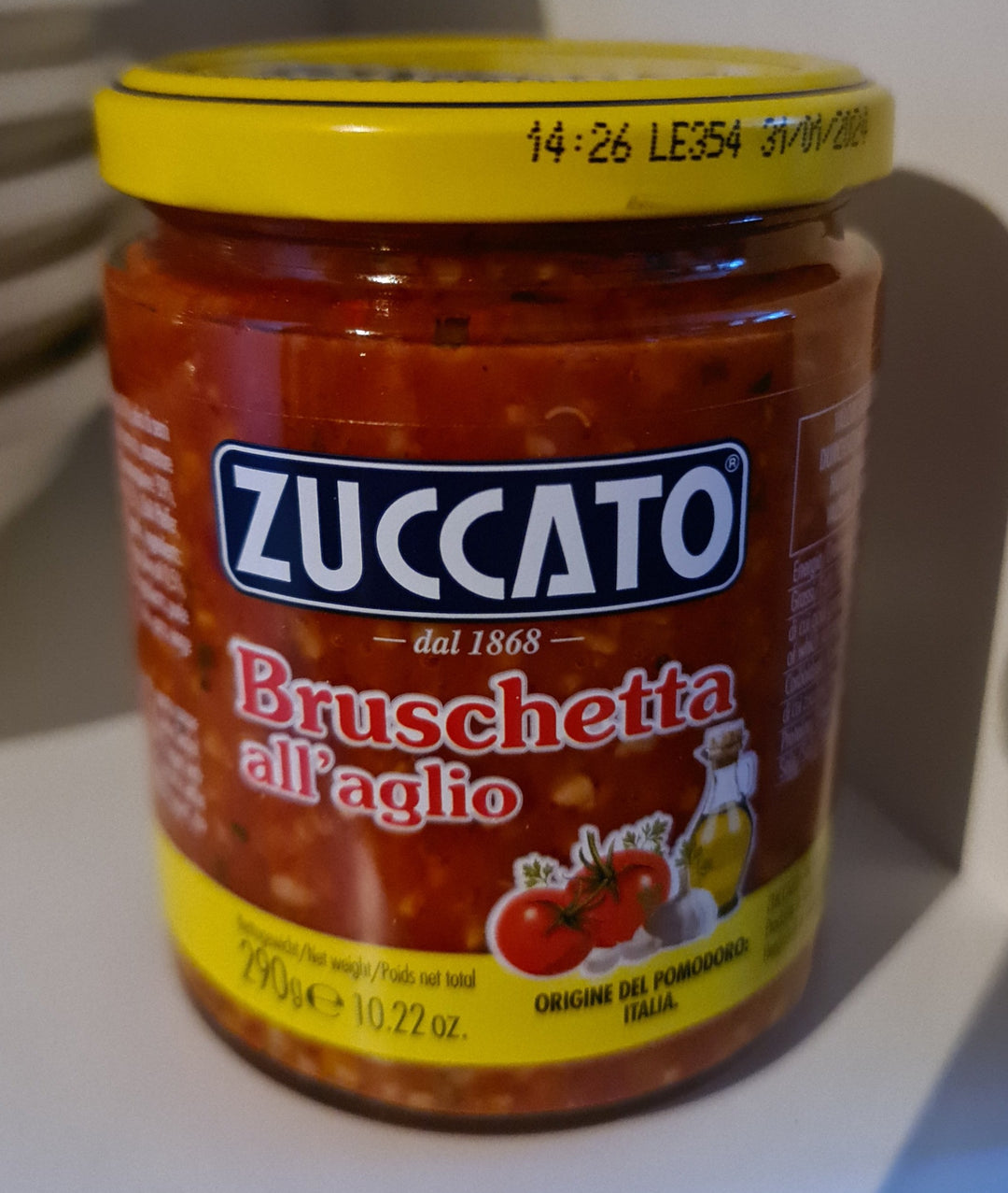 "Zuccato" Bruschetta al aglio, 280 gr - British Moments / Fernweh-Kaufhaus