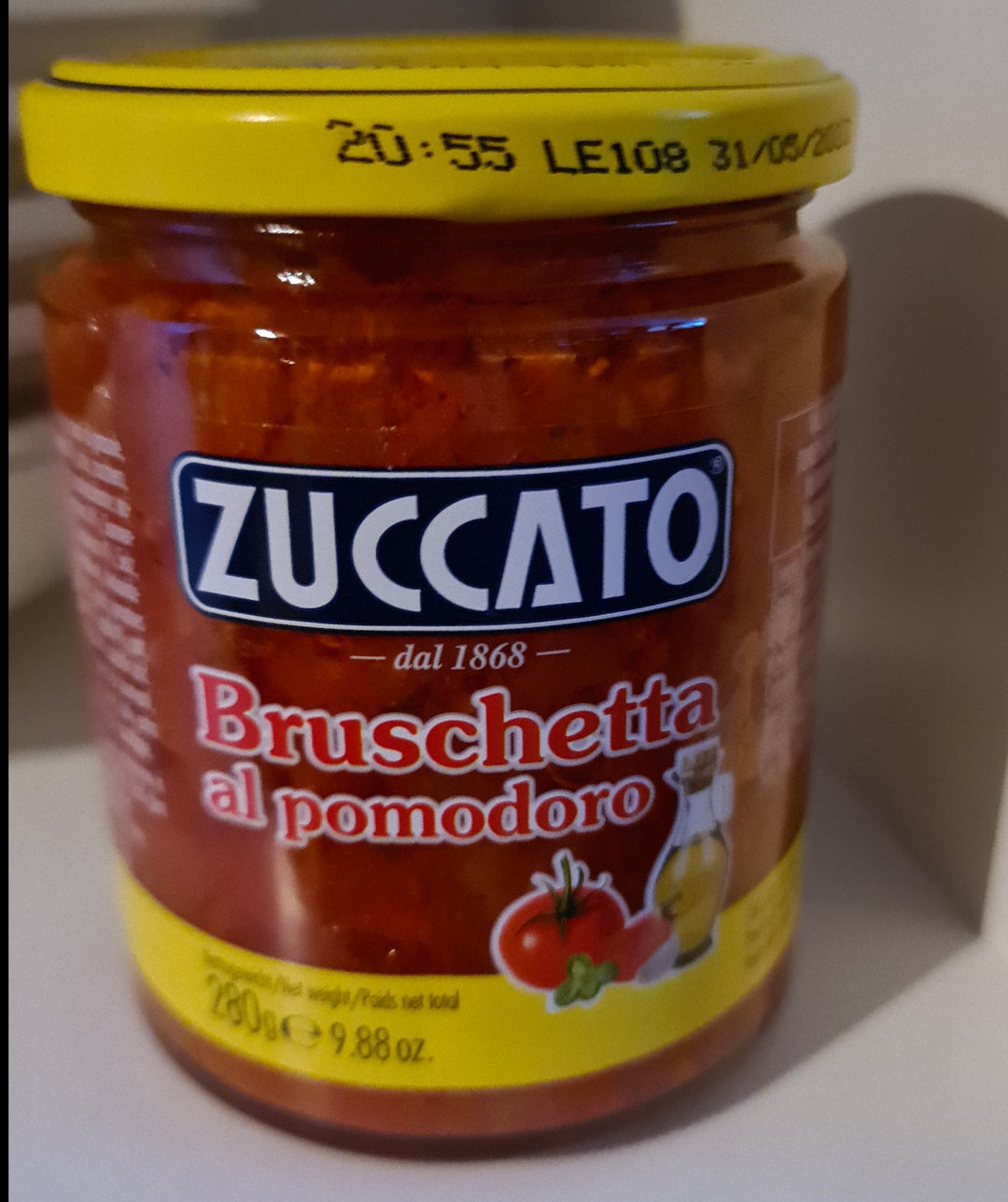 "Zuccato" Bruschetta al pomodoro, 280 gr - British Moments / Fernweh-Kaufhaus