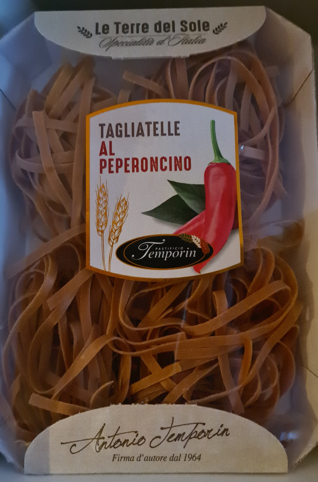 Tagliatelle al Peperoncino, Bandnudeln mit Pepperoni 250 gr. Schachtel - British Moments / Fernweh-Kaufhaus