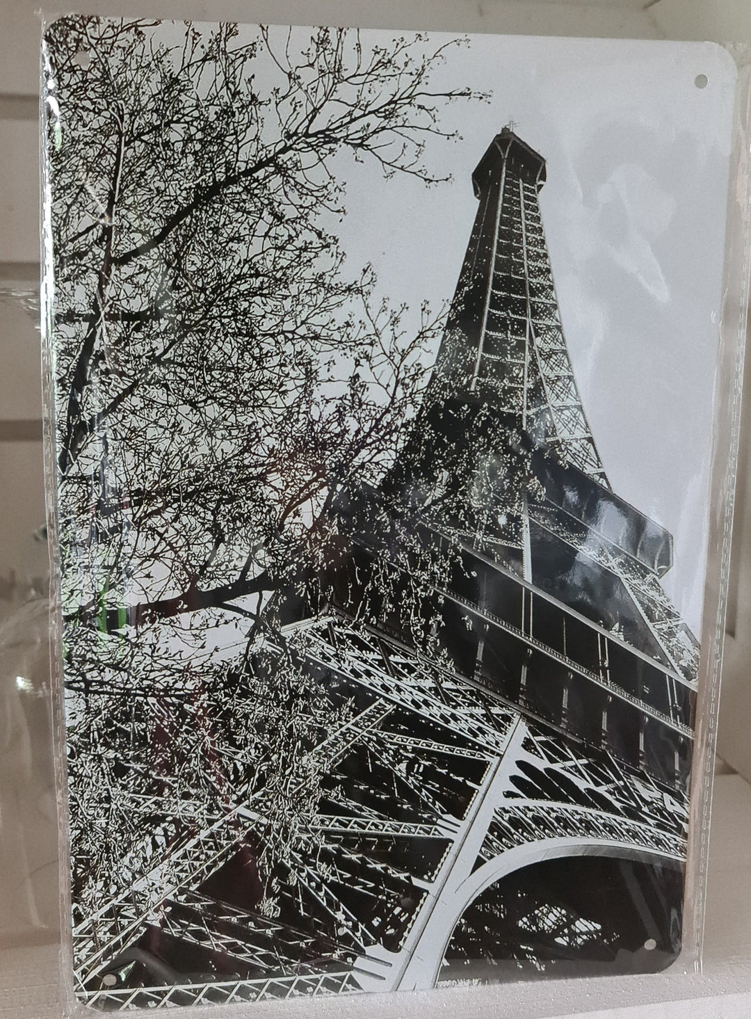 Blechschild  "Eiffelturm Paris" - British Moments / Fernweh-Kaufhaus
