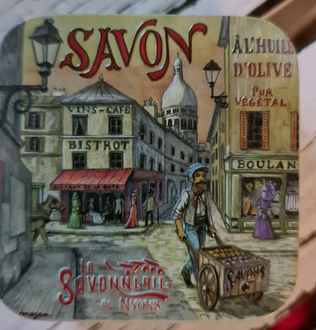 La Savonnerie, parfümiertes Seifenstück in dekorativer Blechdose, 100 gr - British Moments / Fernweh-Kaufhaus