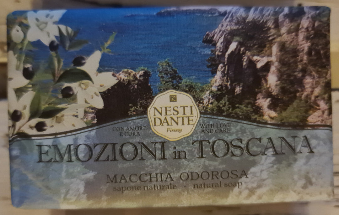 Nesti Dante , 150 gr. Seifenstück aus der Serie "Emozioni in Toscana". MACCHIA ODOROSA - British Moments / Fernweh-Kaufhaus