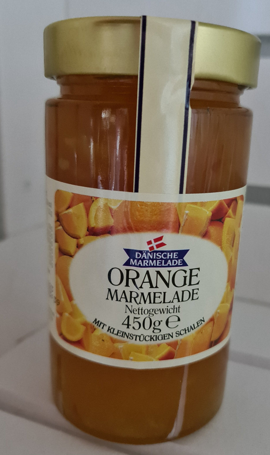 Dänische Orangen Marmelade ,  450 gr Glas - British Moments / Fernweh-Kaufhaus