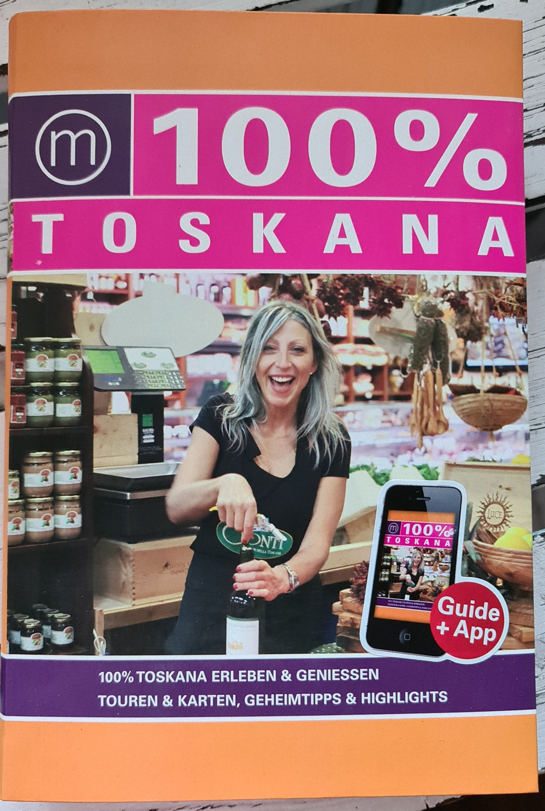 Italien - Antiquariat :  "100% Toskana" Taschenbuch,  gebraucht - British Moments / Fernweh-Kaufhaus