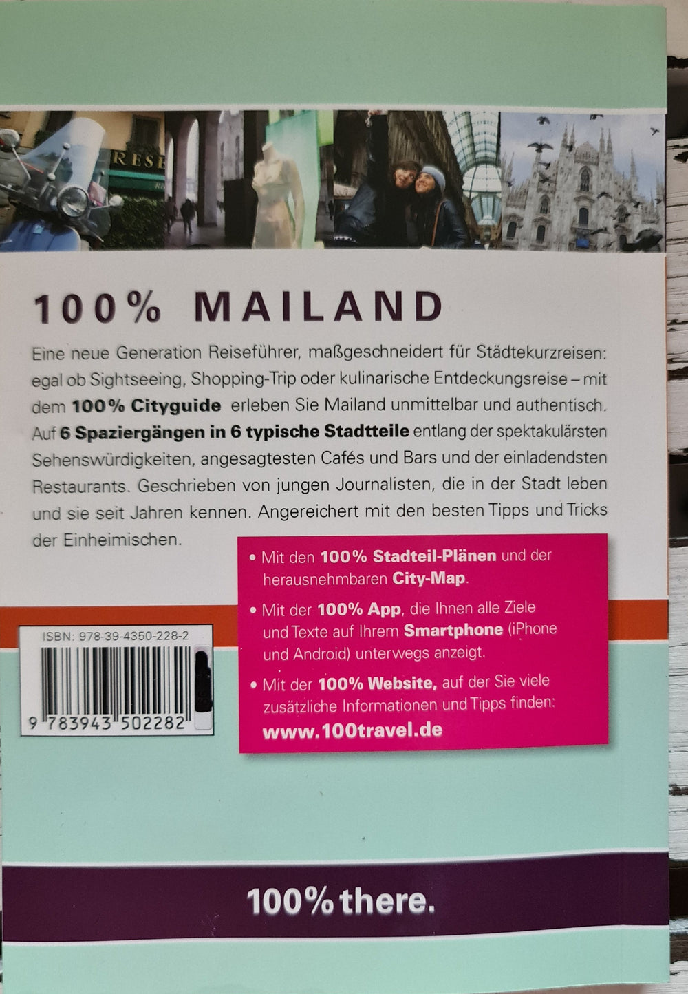 Italien - Antiquariat :  "100% Mailand" Taschenbuch,  gebraucht - British Moments / Fernweh-Kaufhaus