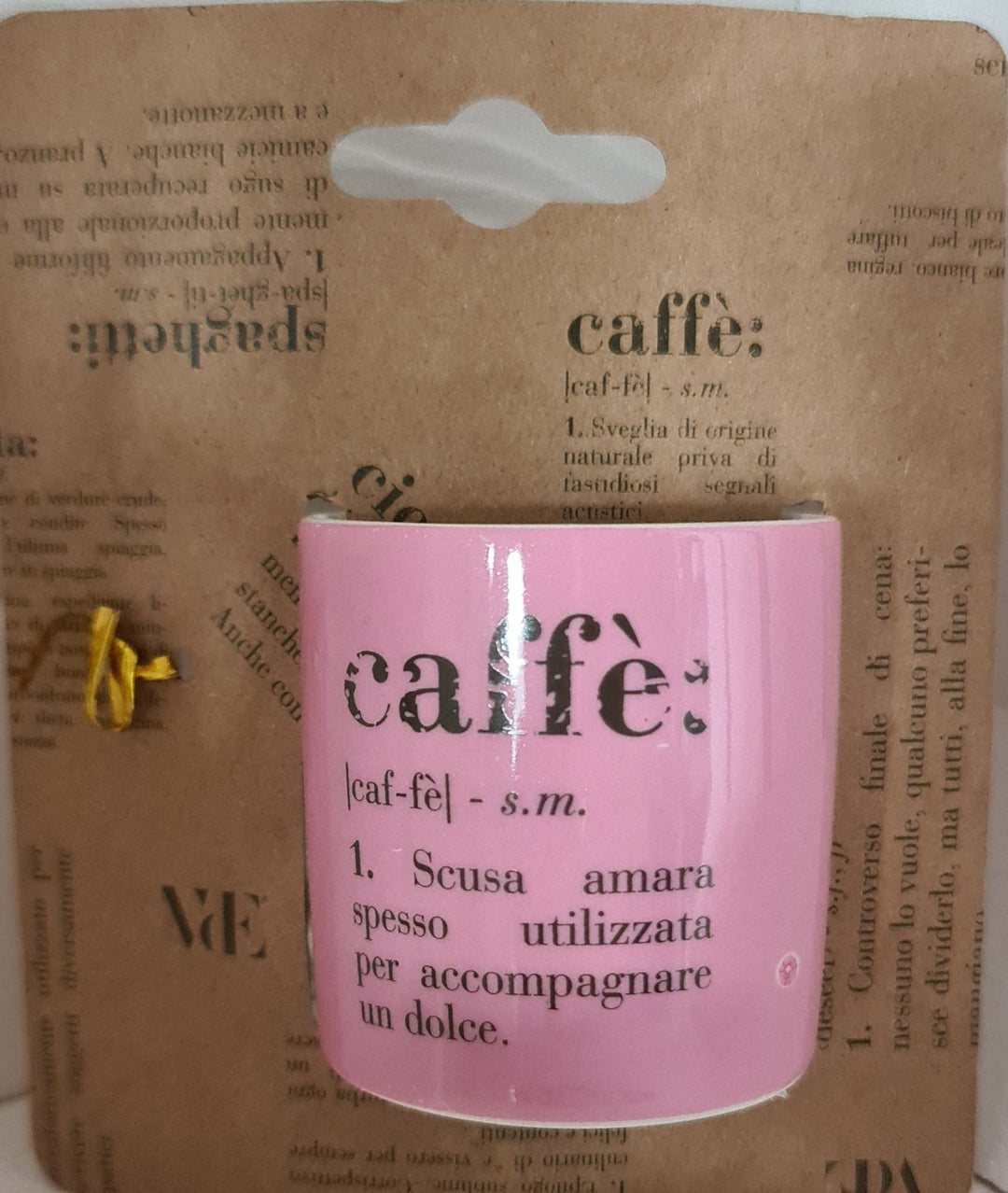 Espressotasse "Wörterbuch ", pink - British Moments / Fernweh-Kaufhaus