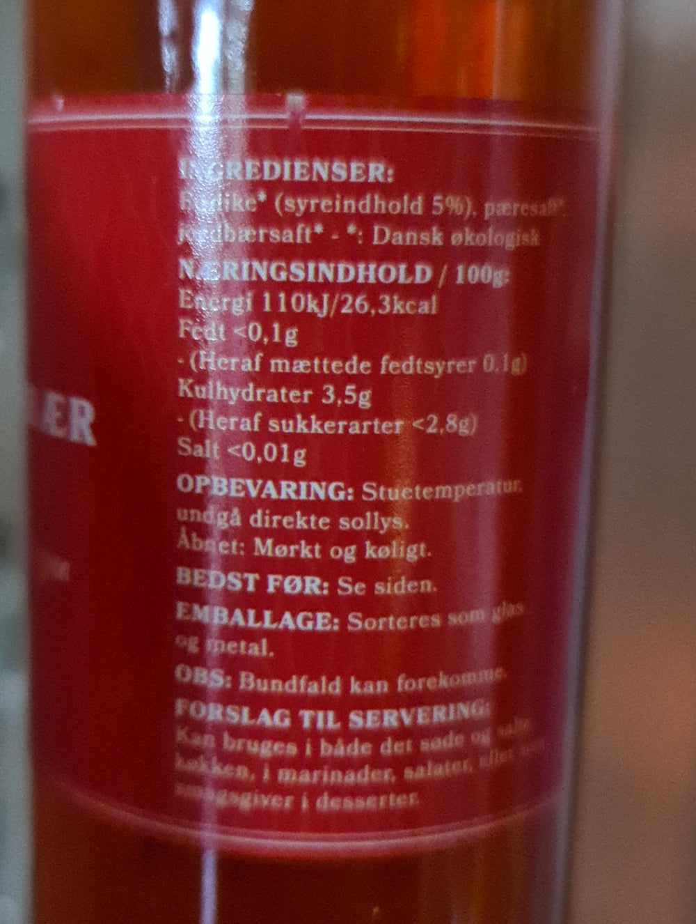 FRA FEJO Bio Apfel-und Erdbeer-Essig , 250 ml Flasche - British Moments / Fernweh-Kaufhaus