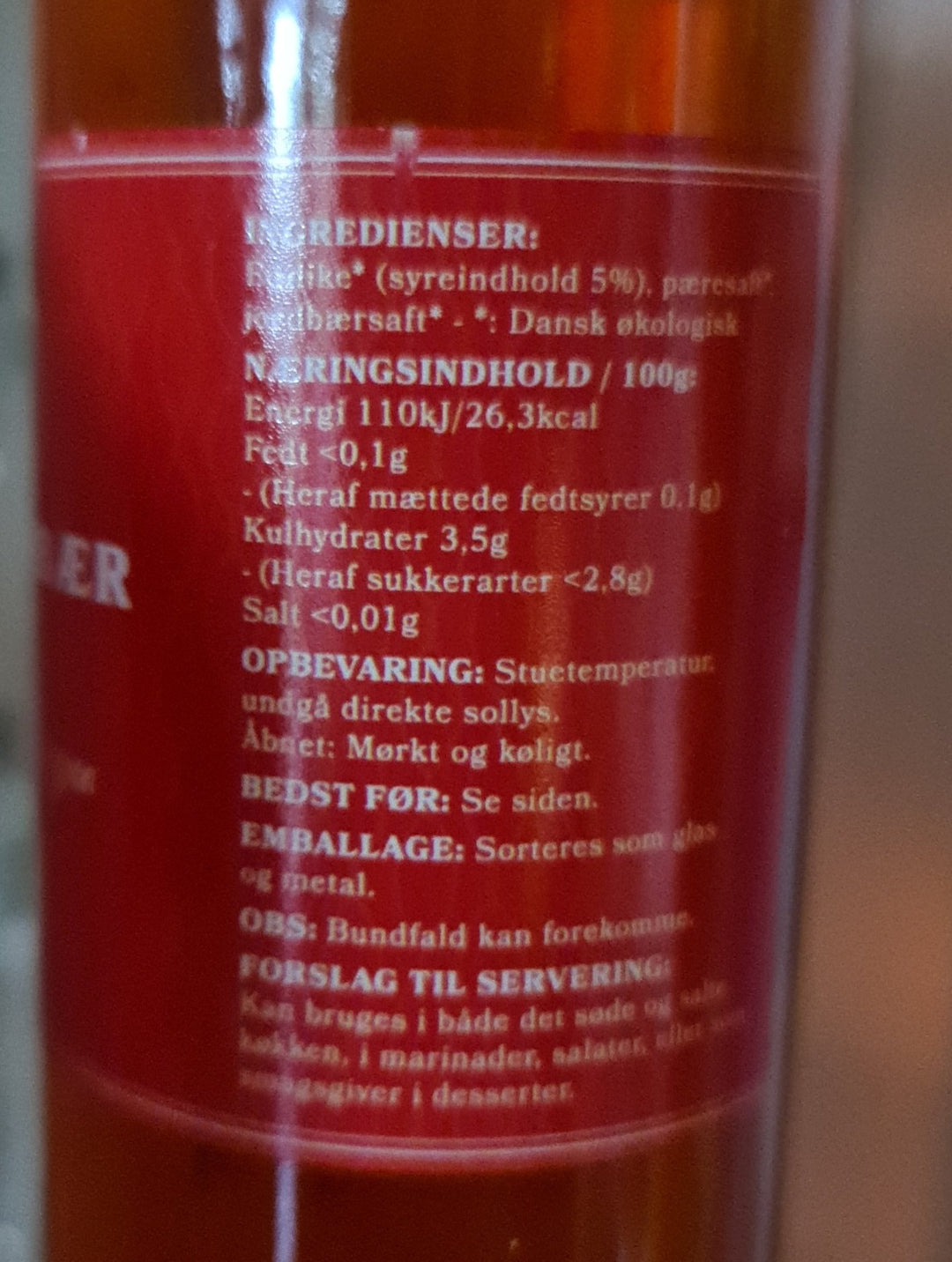 FRA FEJO Bio Apfel-und Erdbeer-Essig , 250 ml Flasche - British Moments / Fernweh-Kaufhaus