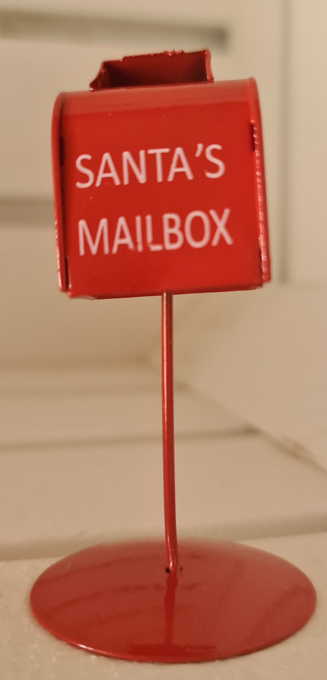 Mini "Santa"-Briefkasten zum Aufstellen, Deko, Metall - British Moments / Fernweh-Kaufhaus
