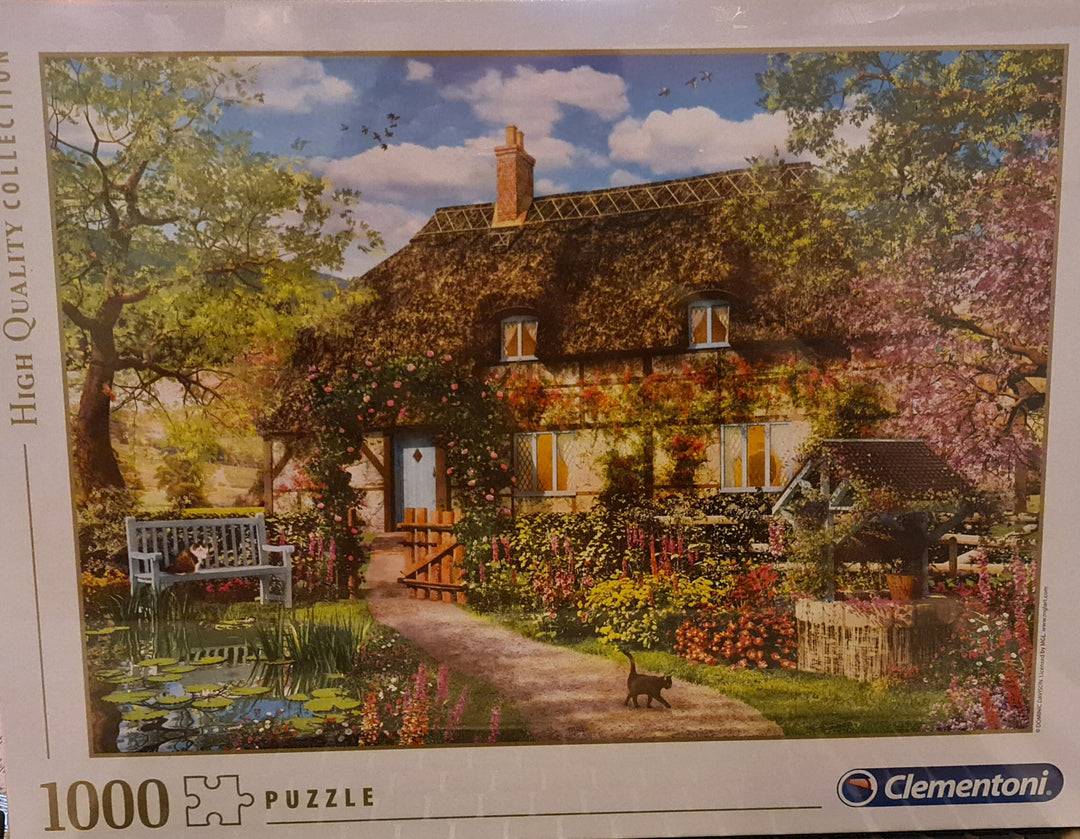 Puzzle. 1000-teilig, " The old cottage" (von Clementoni) - British Moments / Fernweh-Kaufhaus
