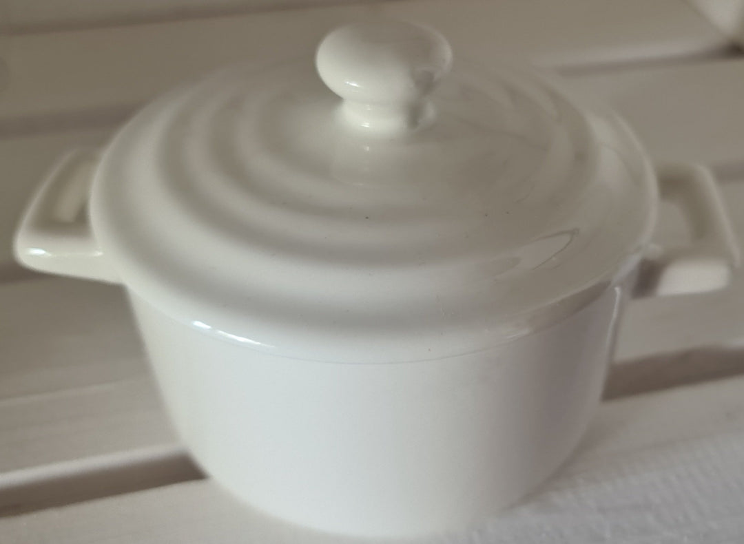 Porridge Bowl, mit Deckel, Porzellan, weiß - British Moments / Fernweh-Kaufhaus