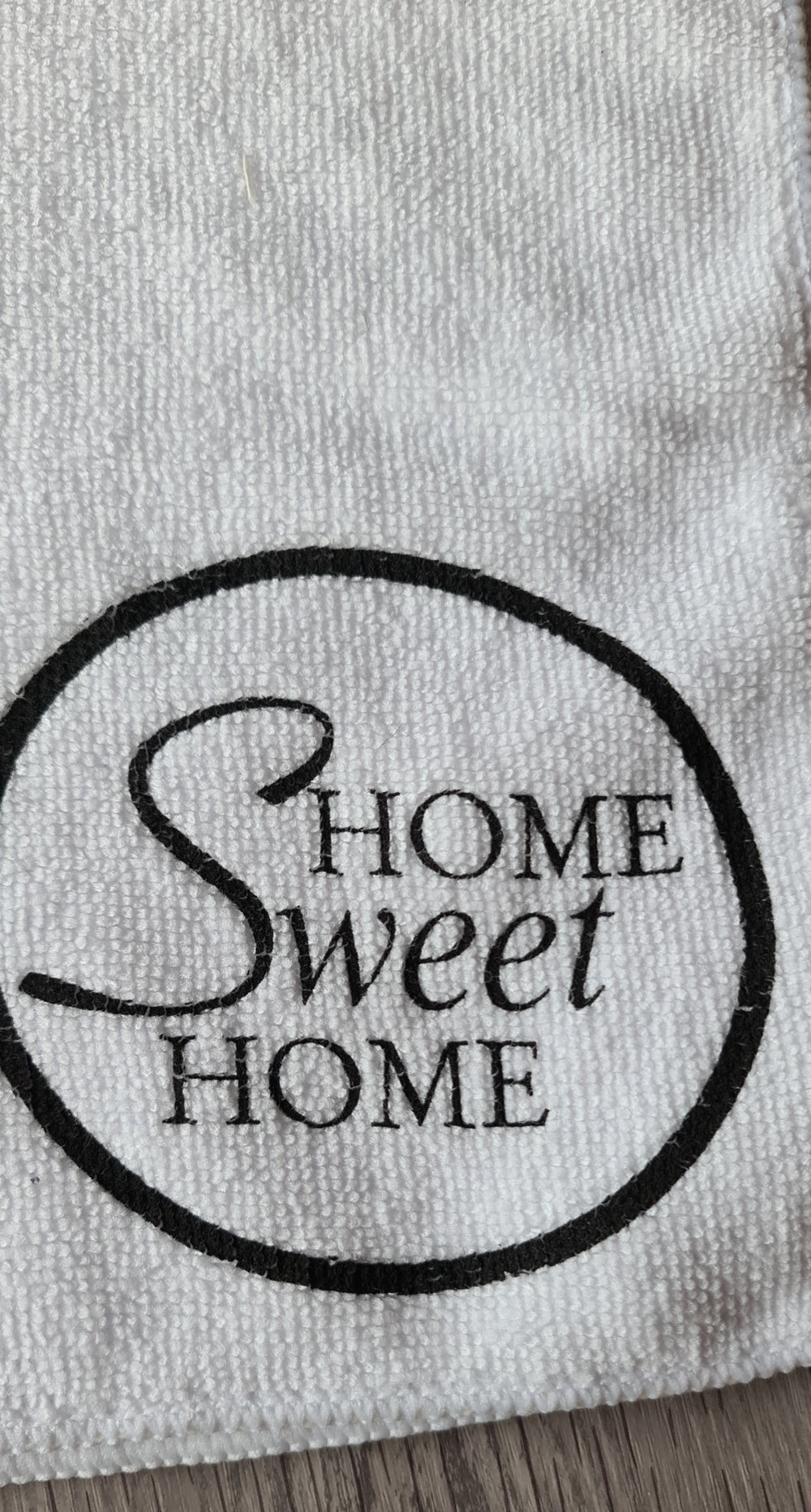 Mikrofaser- Tuch " Home Sweet Home" - British Moments / Fernweh-Kaufhaus