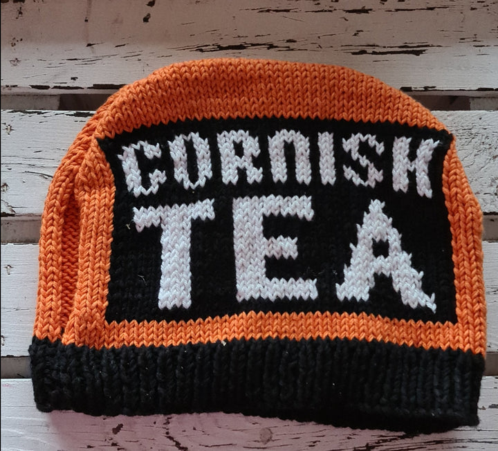 Teekannen- Wärmer, Strick, " Cornish Tea" - British Moments / Fernweh-Kaufhaus