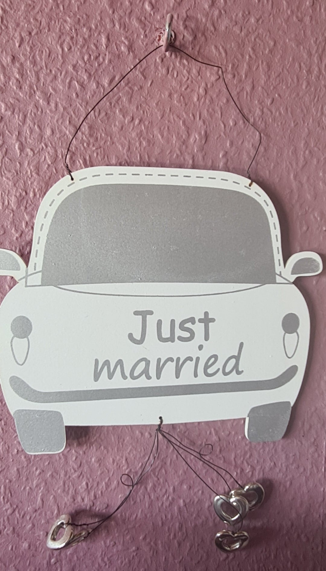 "Wedding" - Dekoschild, "Just married" - British Moments / Fernweh-Kaufhaus