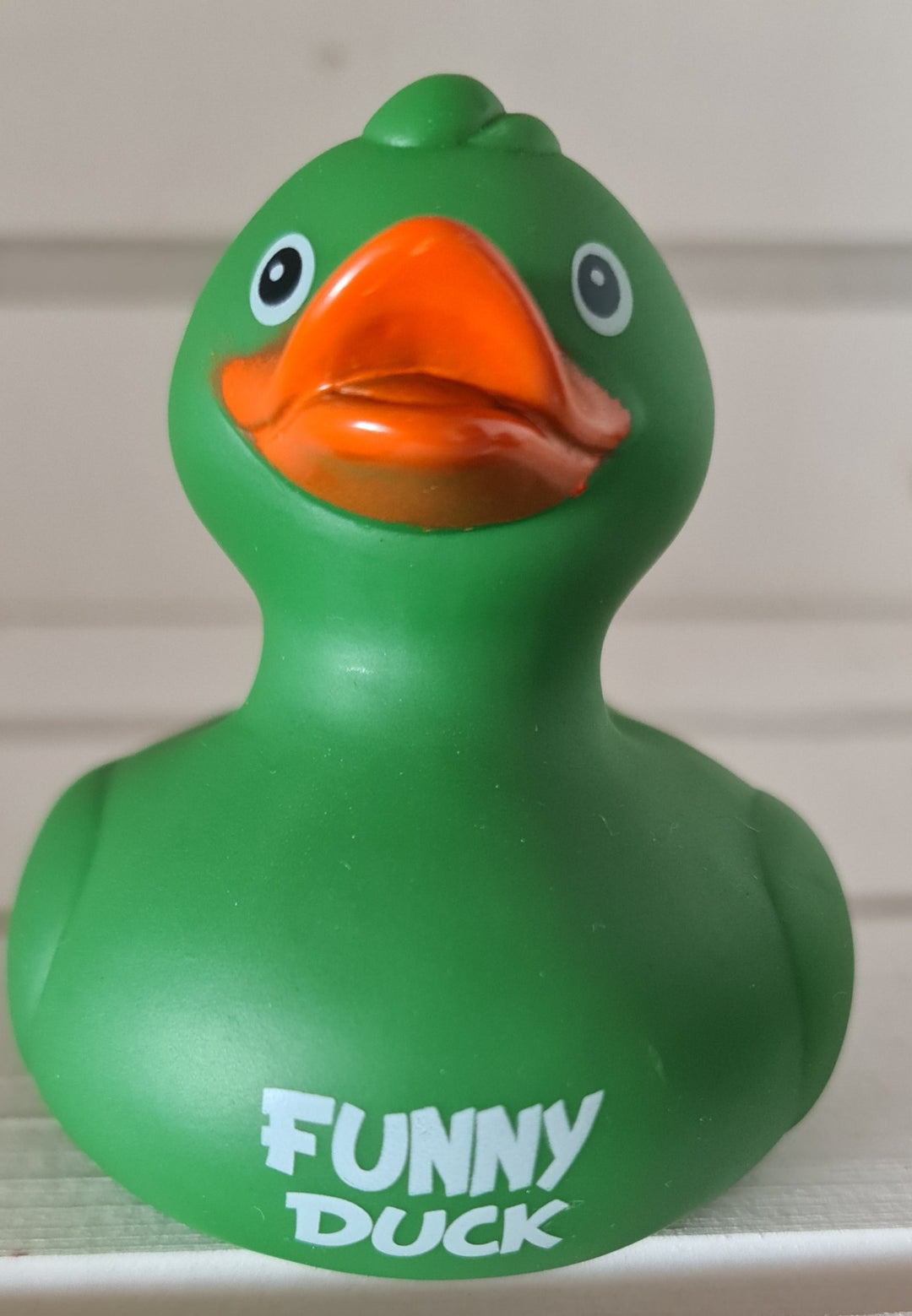 Bade -Ente grün mit Beschriftung ,, Funny Duck" - British Moments / Fernweh-Kaufhaus