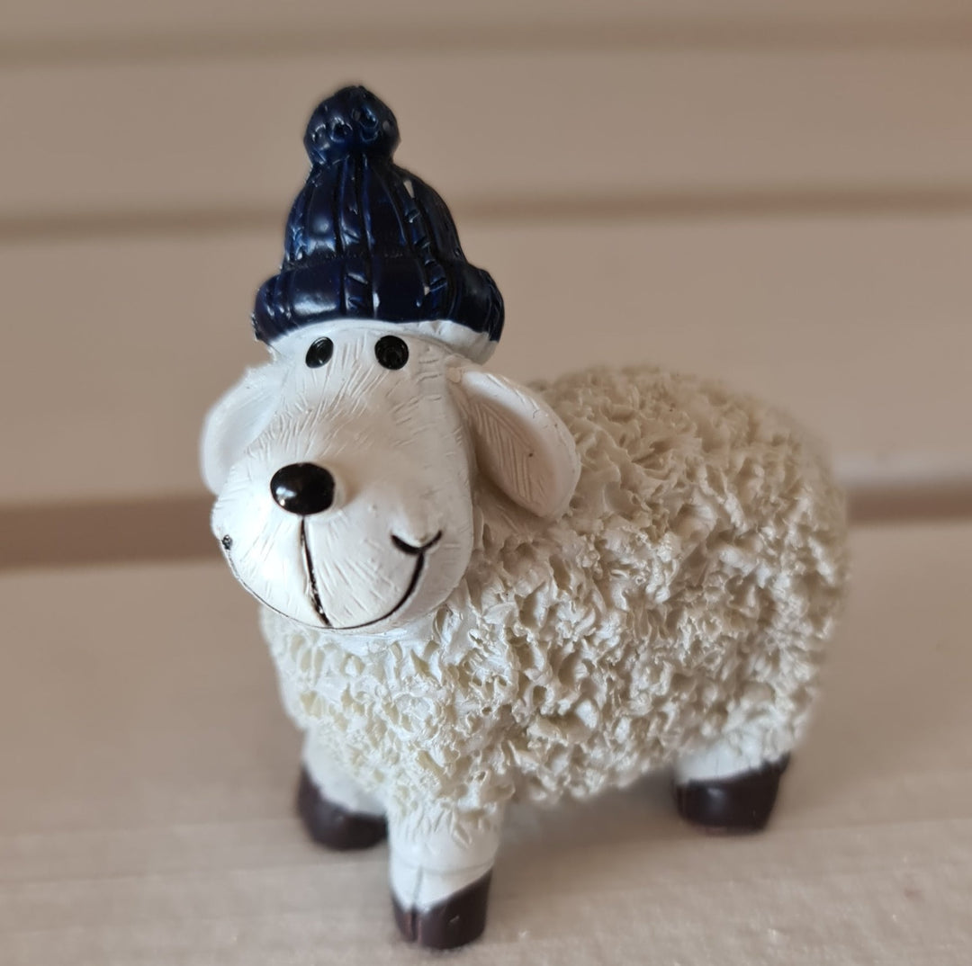 Deko Figur Schaf mit Mütze, ca 5 cm - British Moments / Fernweh-Kaufhaus