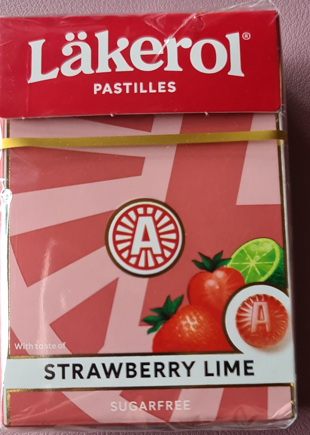 Läkerol Strawberry Lime Pastillen 75 gr. - British Moments / Fernweh-Kaufhaus