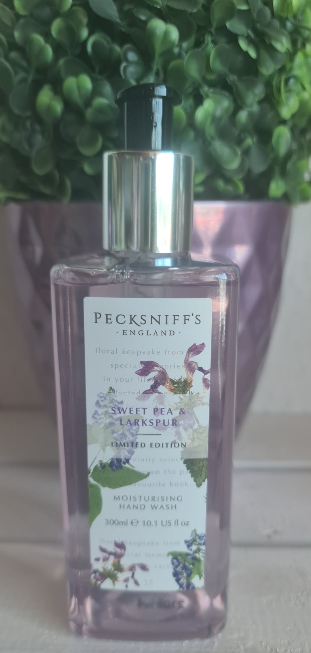 Pecksniff's Sweet Pea & Larkspur Hand Wash 300 ml - British Moments / Fernweh-Kaufhaus