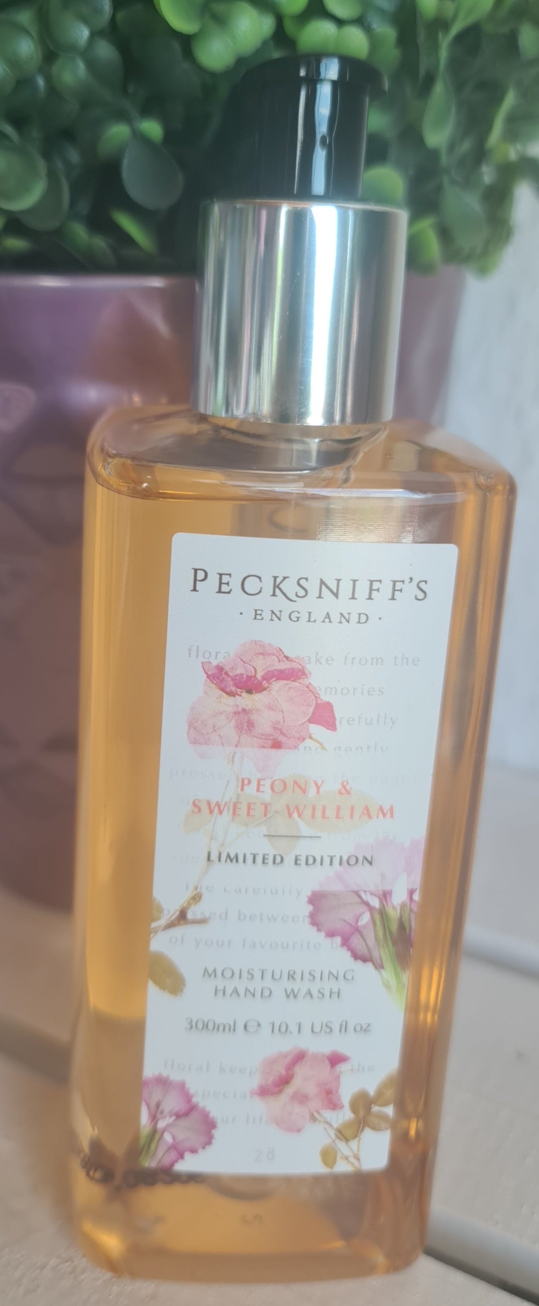 Pecksniff's Peony & Sweet William Flüssigseife im Spender 500 ml - British Moments / Fernweh-Kaufhaus