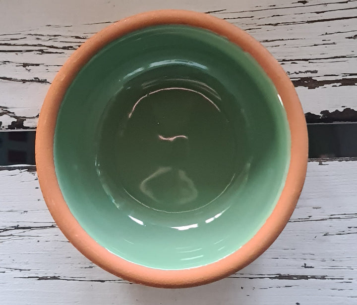Tapas Tonschale , lindgrün glasiert,  11,0 cm Durchmesser - British Moments / Fernweh-Kaufhaus